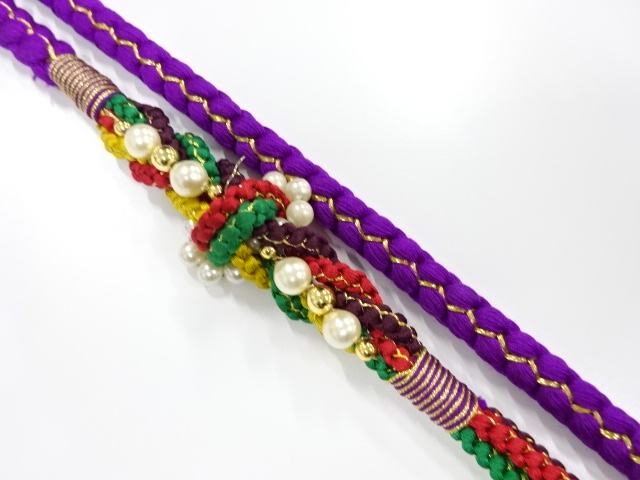 正絹　振袖用　手組帯締め